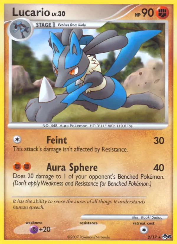 Lucario Rare rarity POP Series 6 Pokémon card price — $31.07