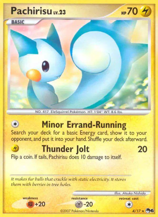 Pachirisu Rare rarity POP Series 6 Pokémon card price — $12.44
