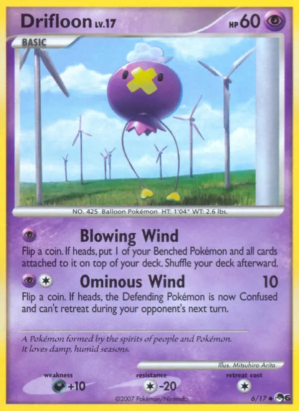 Drifloon Uncommon rarity POP Series 6 Pokémon card price — $83.33