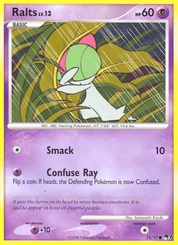 Ralts Common rarity POP Series 7 Pokémon card price — $6.12