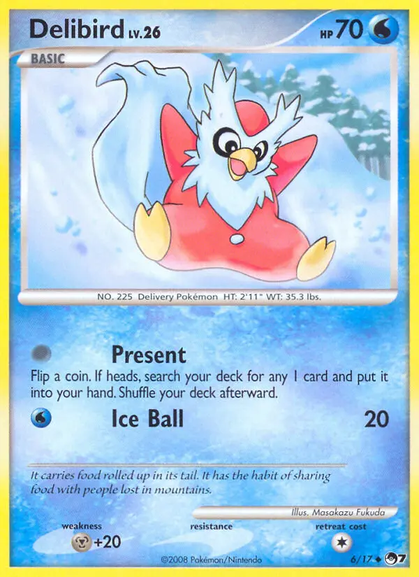 Delibird Uncommon rarity POP Series 7 Pokémon card price — $24.94