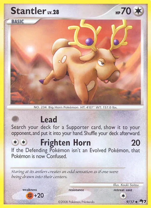 Stantler Uncommon rarity POP Series 7 Pokémon card price — $11.34