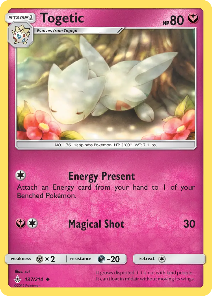Togetic Uncommon rarity Unbroken Bonds Pokémon card price — $6.12