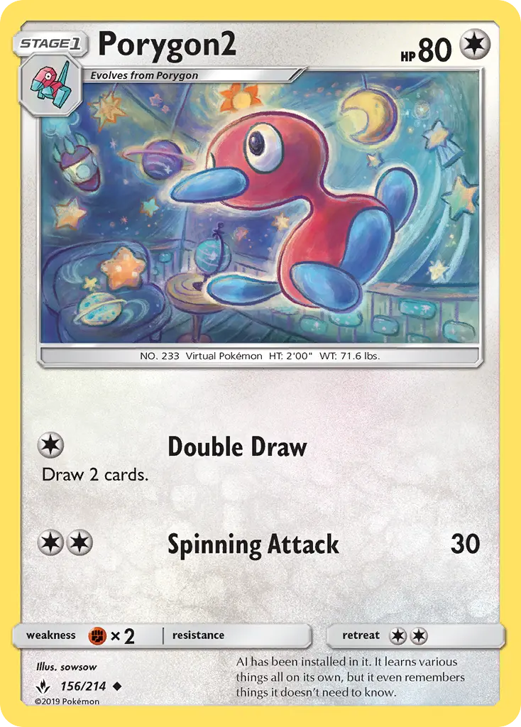 Porygon2 Uncommon rarity Unbroken Bonds Pokémon card price — $2.20