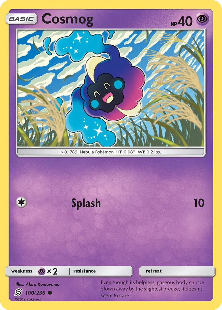 Cosmog Common rarity Unified Minds Pokémon card price — $0.43