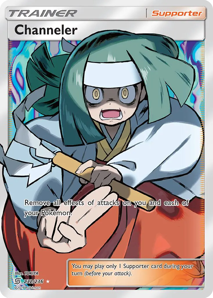 Channeler Ultra Rare rarity Unified Minds Pokémon card price — $15.34
