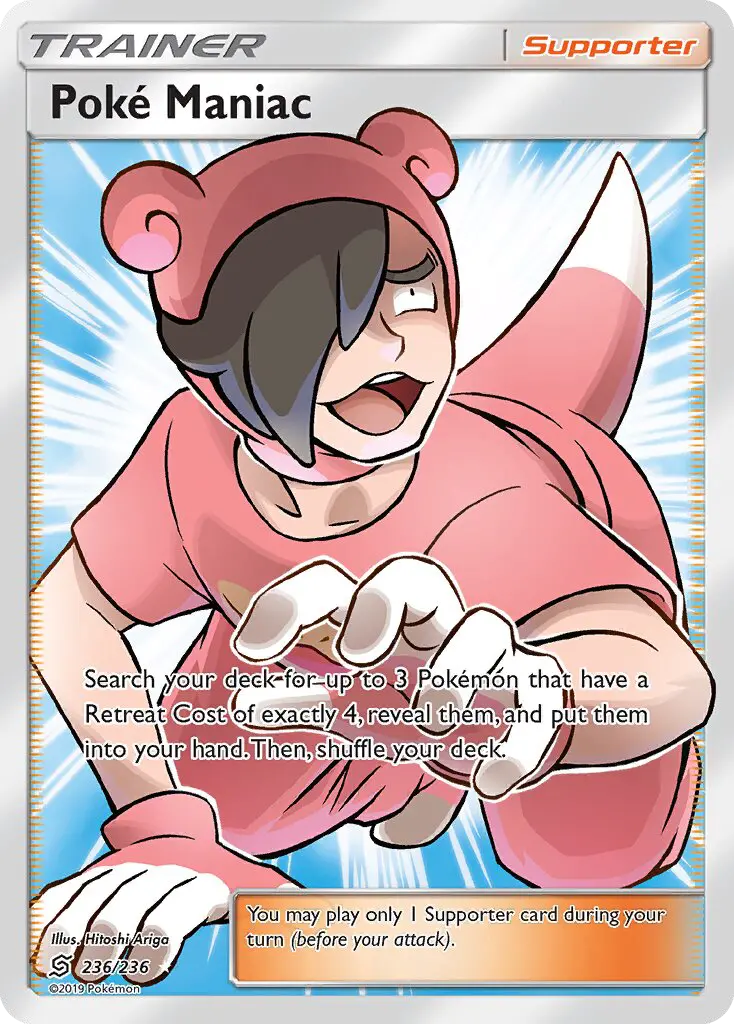 Poké Maniac Ultra Rare rarity Unified Minds Pokémon card price — $21.03