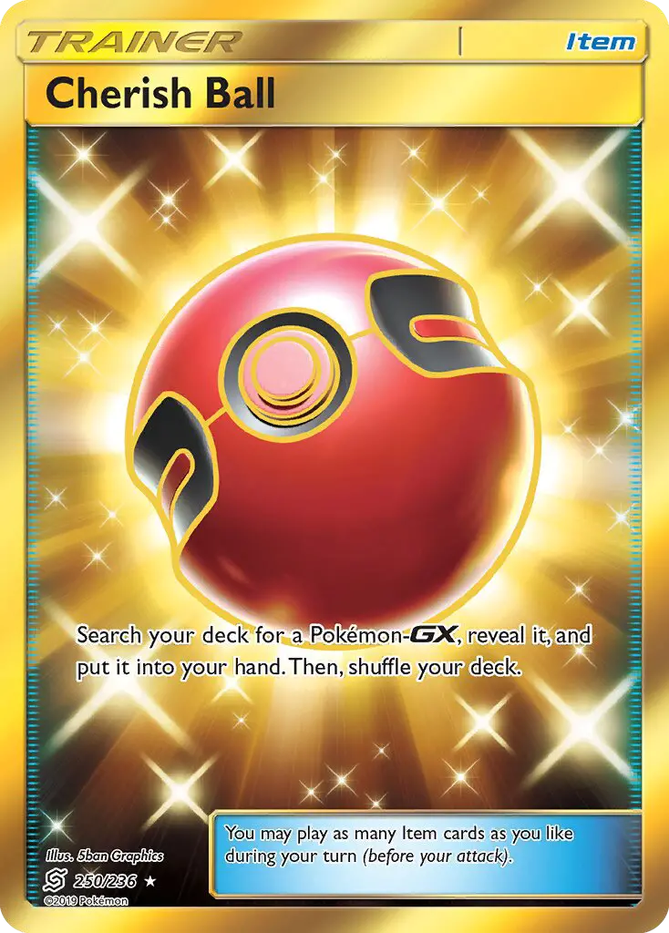 Cherish Ball Secret Rare rarity Unified Minds Pokémon card price — $14.40