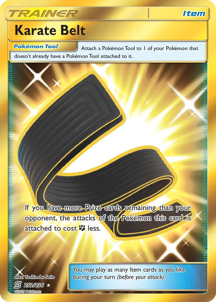 Karate Belt Secret Rare rarity Unified Minds Pokémon card price — $5.21