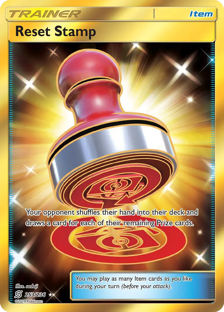 Reset Stamp Secret Rare rarity Unified Minds Pokémon card price — $9.33