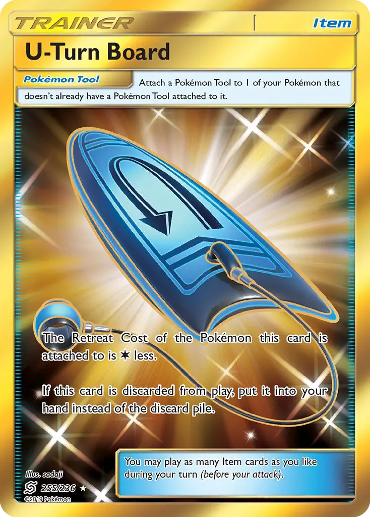 U-Turn Board Secret Rare rarity Unified Minds Pokémon card price — $16.24