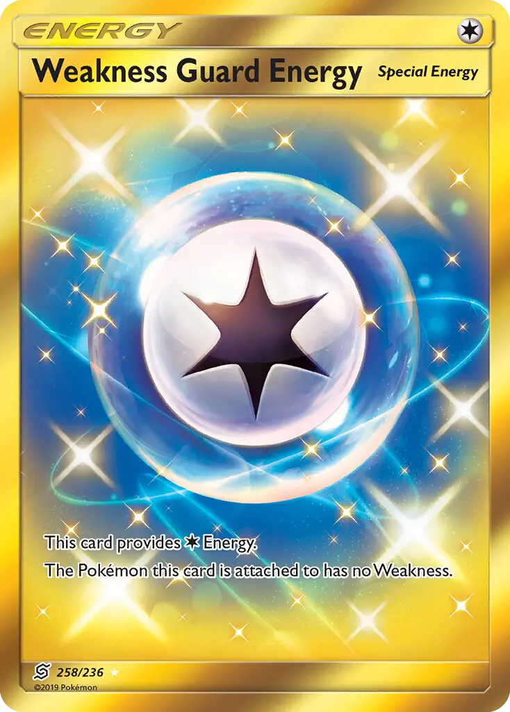 Weakness Guard Energy Secret Rare rarity Unified Minds Pokémon card price — $8.07
