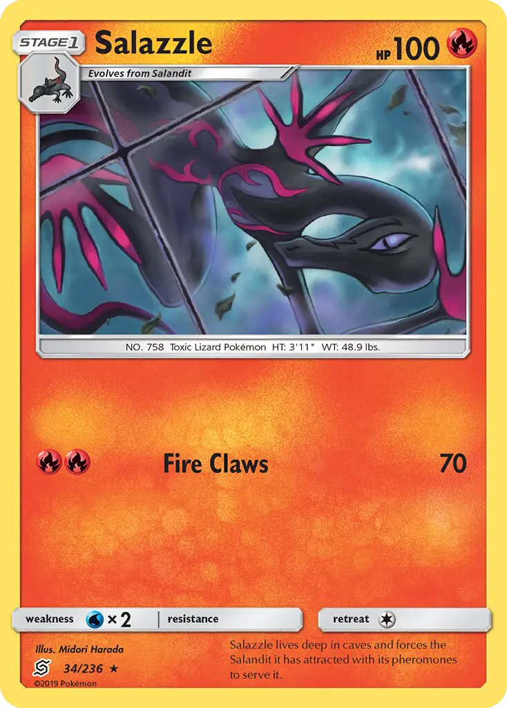 Salazzle Rare rarity Unified Minds Pokémon card price — $0.45