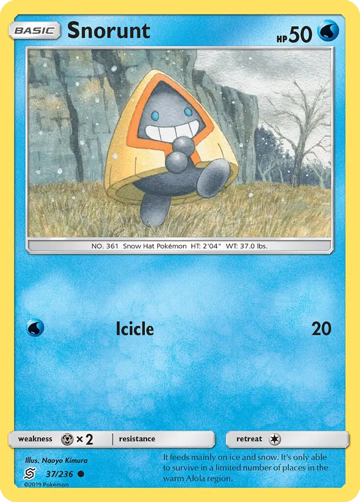 Snorunt Common rarity Unified Minds Pokémon card price — $0.57
