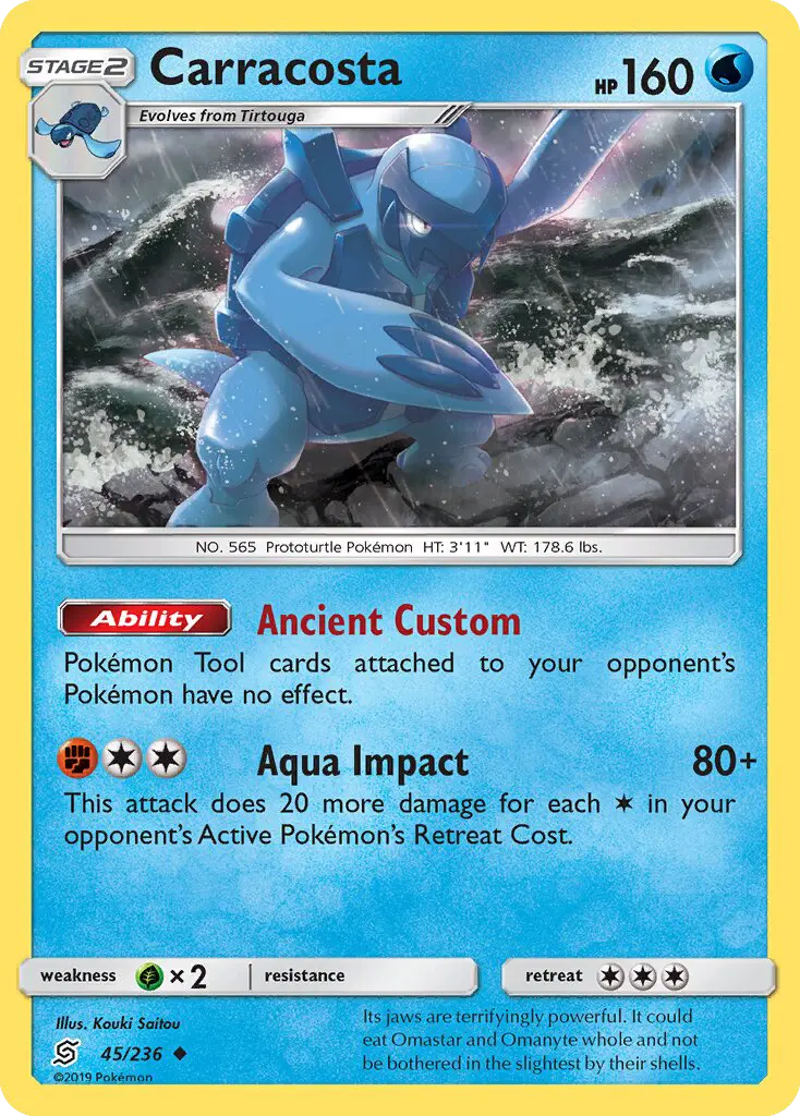 Carracosta Uncommon rarity Unified Minds Pokémon card price — $0.66
