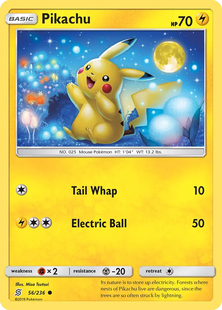 Pikachu Common rarity Unified Minds Pokémon card price — $18.63