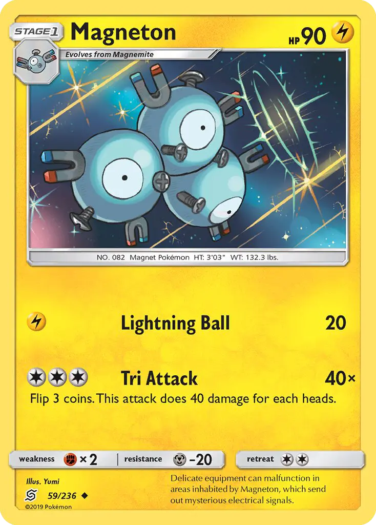 Magneton Uncommon rarity Unified Minds Pokémon card price — $0.48