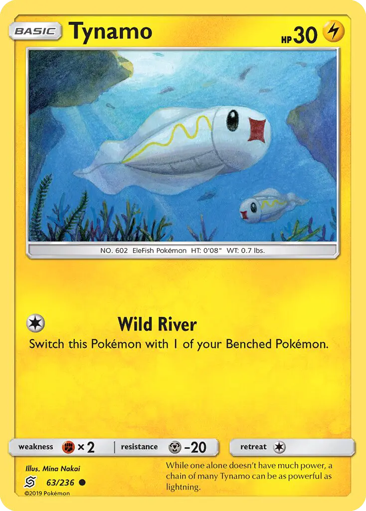 Tynamo Common rarity Unified Minds Pokémon card price — $0.25