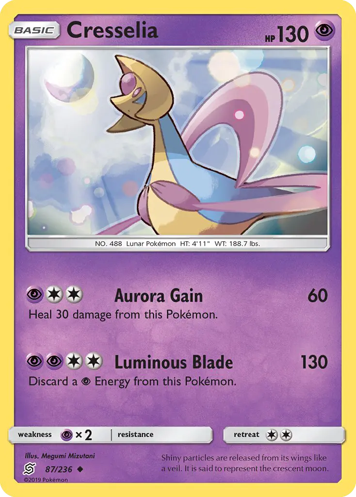 Cresselia Uncommon rarity Unified Minds Pokémon card price — $0.49