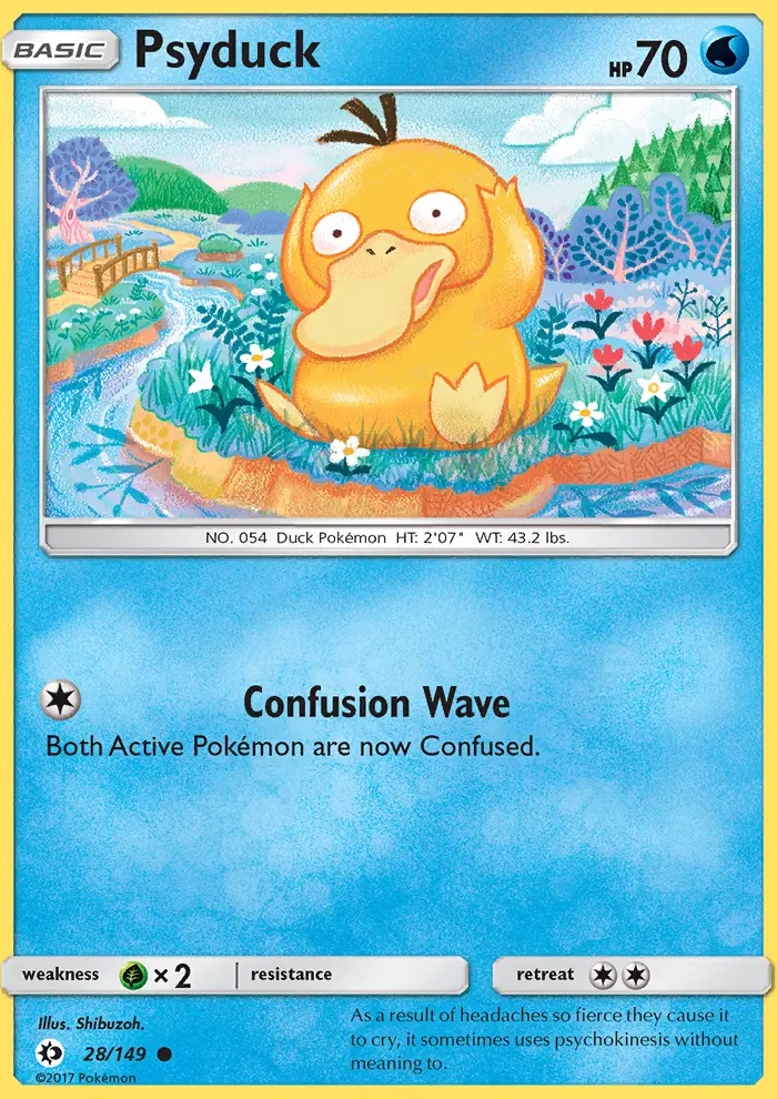 Psyduck Common rarity Sun & Moon Pokémon card price — $7.42