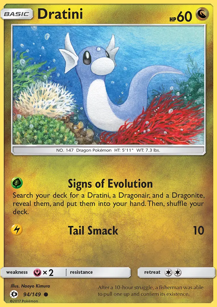 Dratini Common rarity Sun & Moon Pokémon card price — $0.85