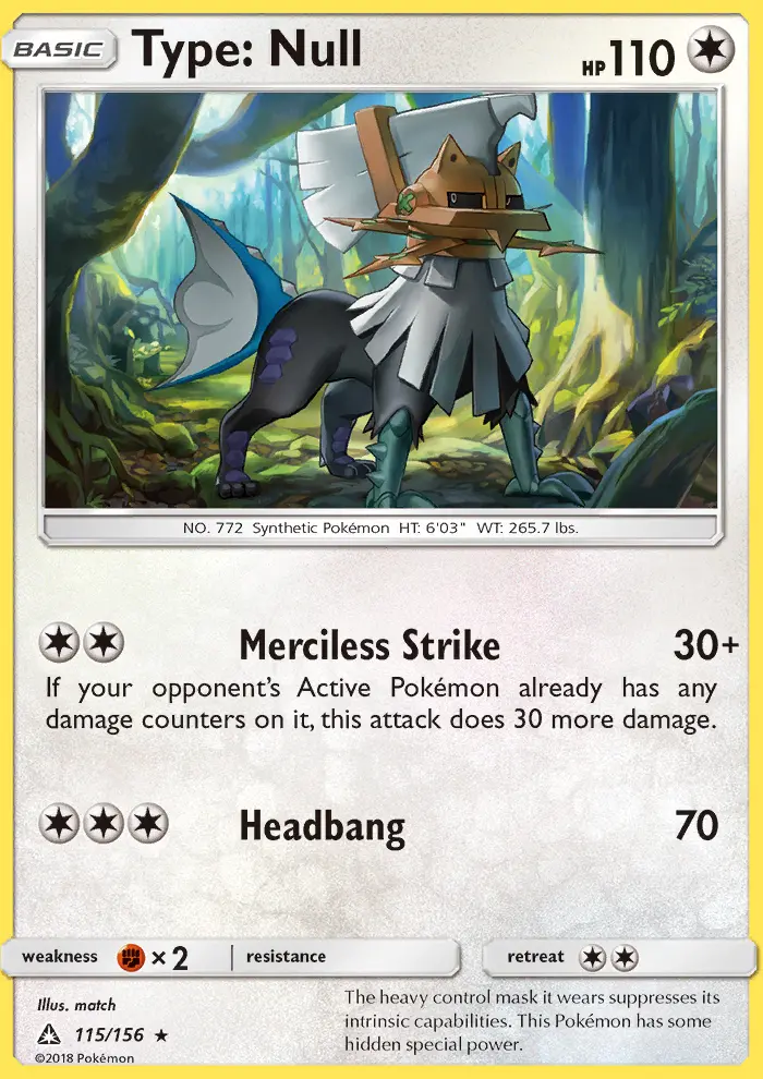 Type: Null Rare rarity Ultra Prism Pokémon card price — $1.14
