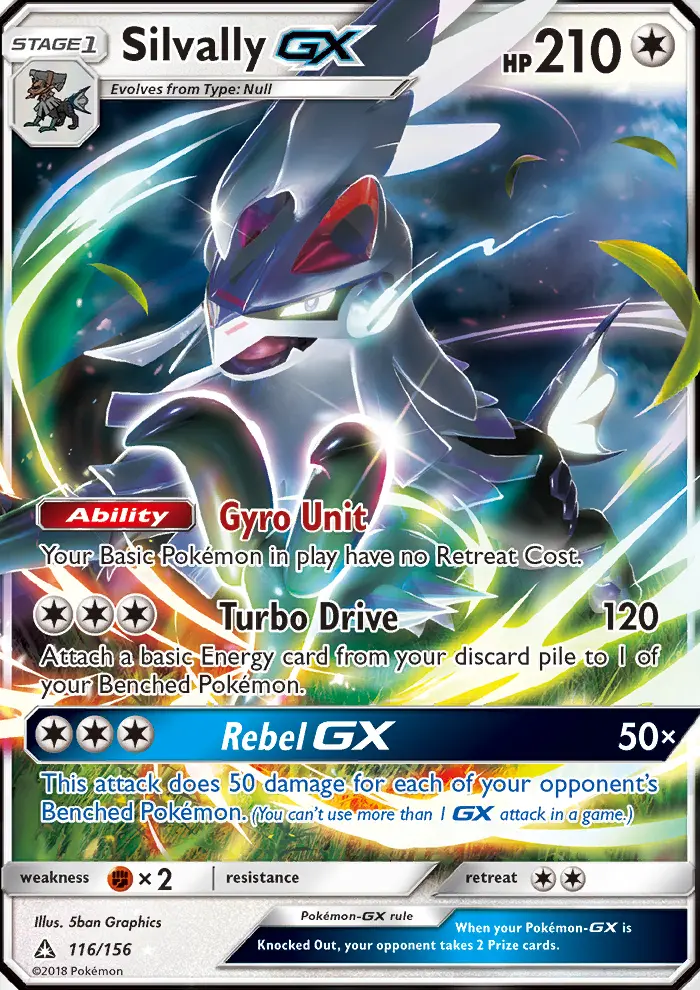 Silvally GX Ultra Rare rarity Ultra Prism Pokémon card price — $4.89