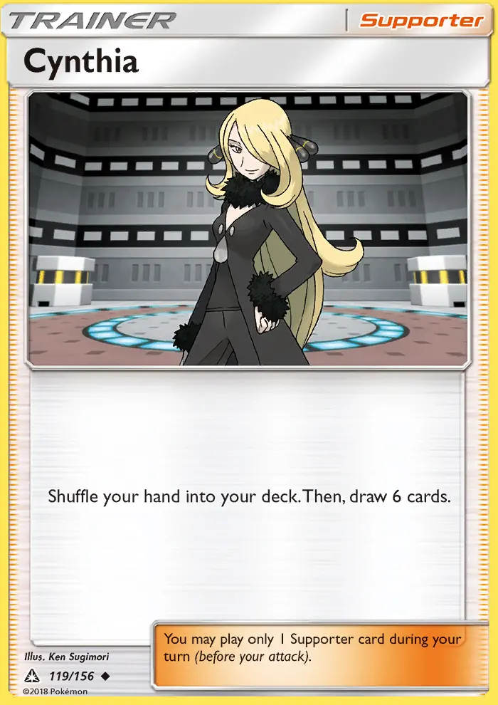Cynthia Uncommon rarity Ultra Prism Pokémon card price — $3.08