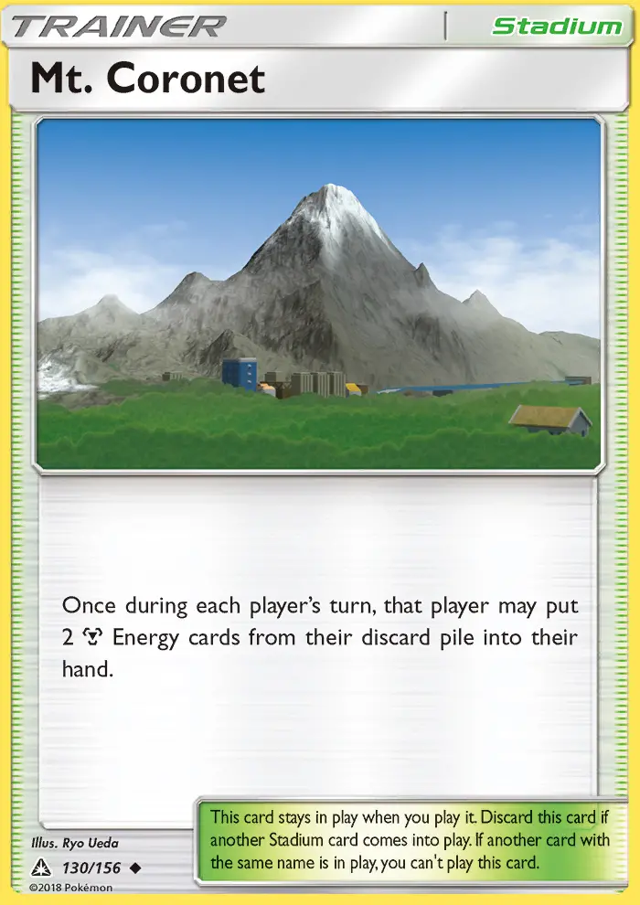Mt. Coronet Uncommon rarity Ultra Prism Pokémon card price — $0.40