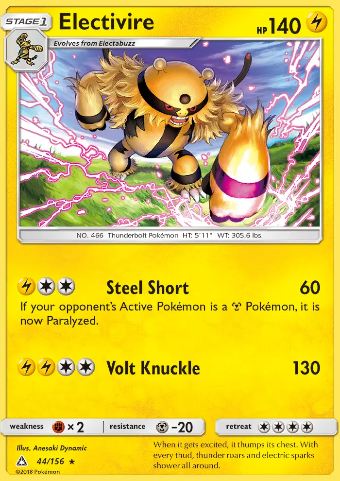 Electivire Rare rarity Ultra Prism Pokémon card price — $0.69