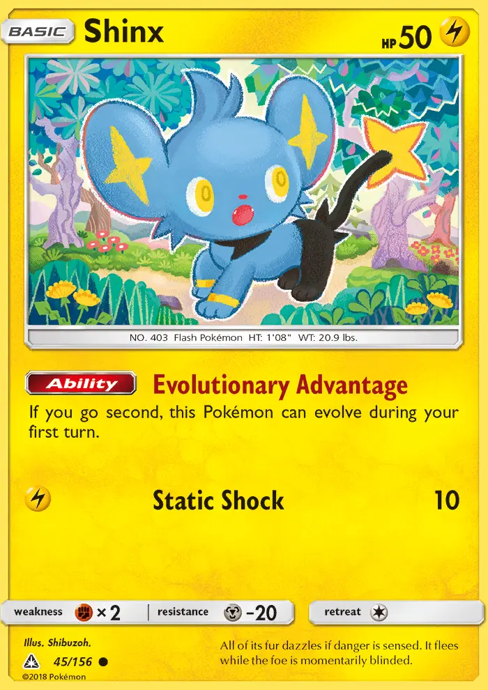 Shinx Common rarity Ultra Prism Pokémon card price — $0.66
