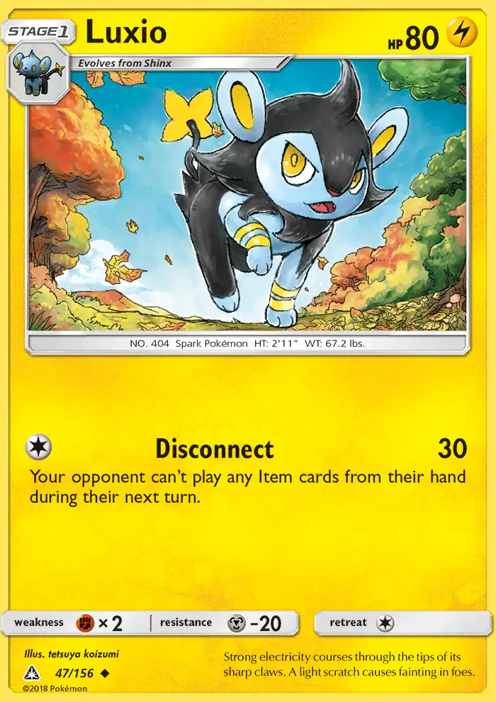 Luxio Uncommon rarity Ultra Prism Pokémon card price — $0.64