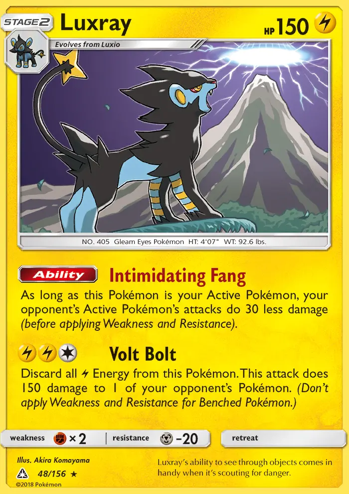 Luxray Rare rarity Ultra Prism Pokémon card price — $1.77