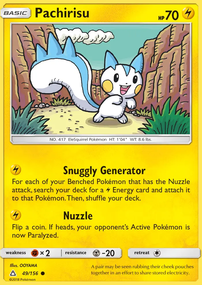 Pachirisu Common rarity Ultra Prism Pokémon card price — $0.73