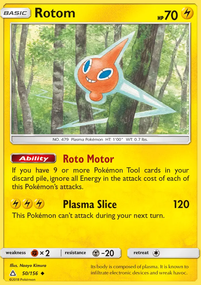 Rotom Uncommon rarity Ultra Prism Pokémon card price — $0.57