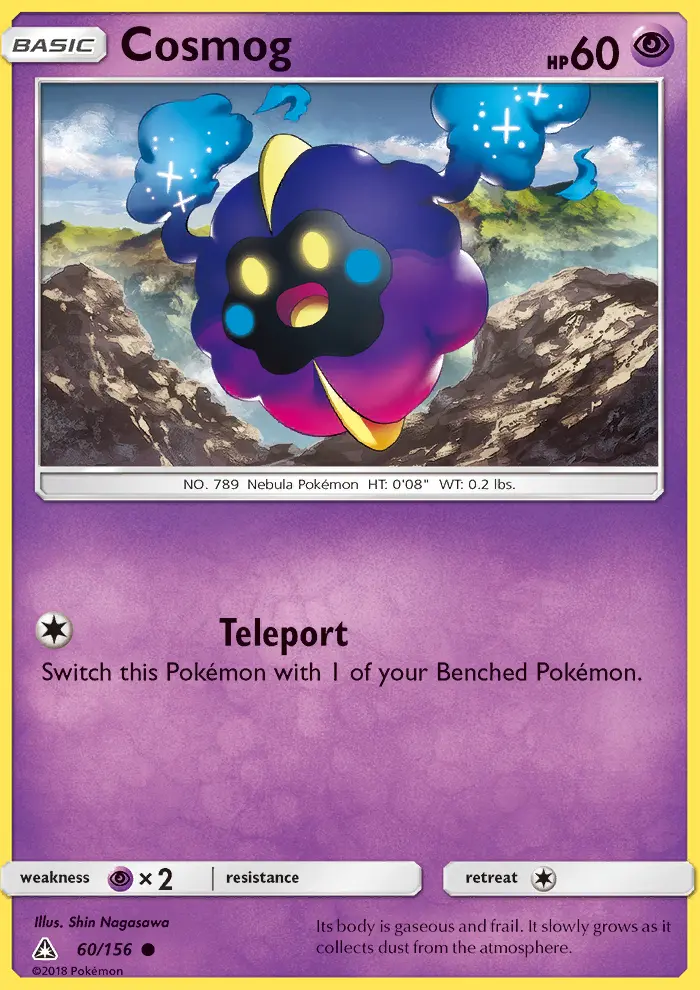 Cosmog Common rarity Ultra Prism Pokémon card price — $0.49